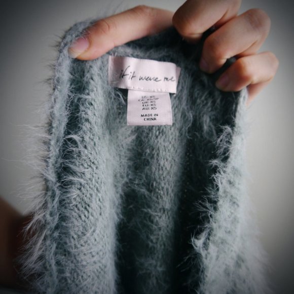 Blue Loose Fitting Fuzzy Sweater | Size XS - Picture 6 of 6